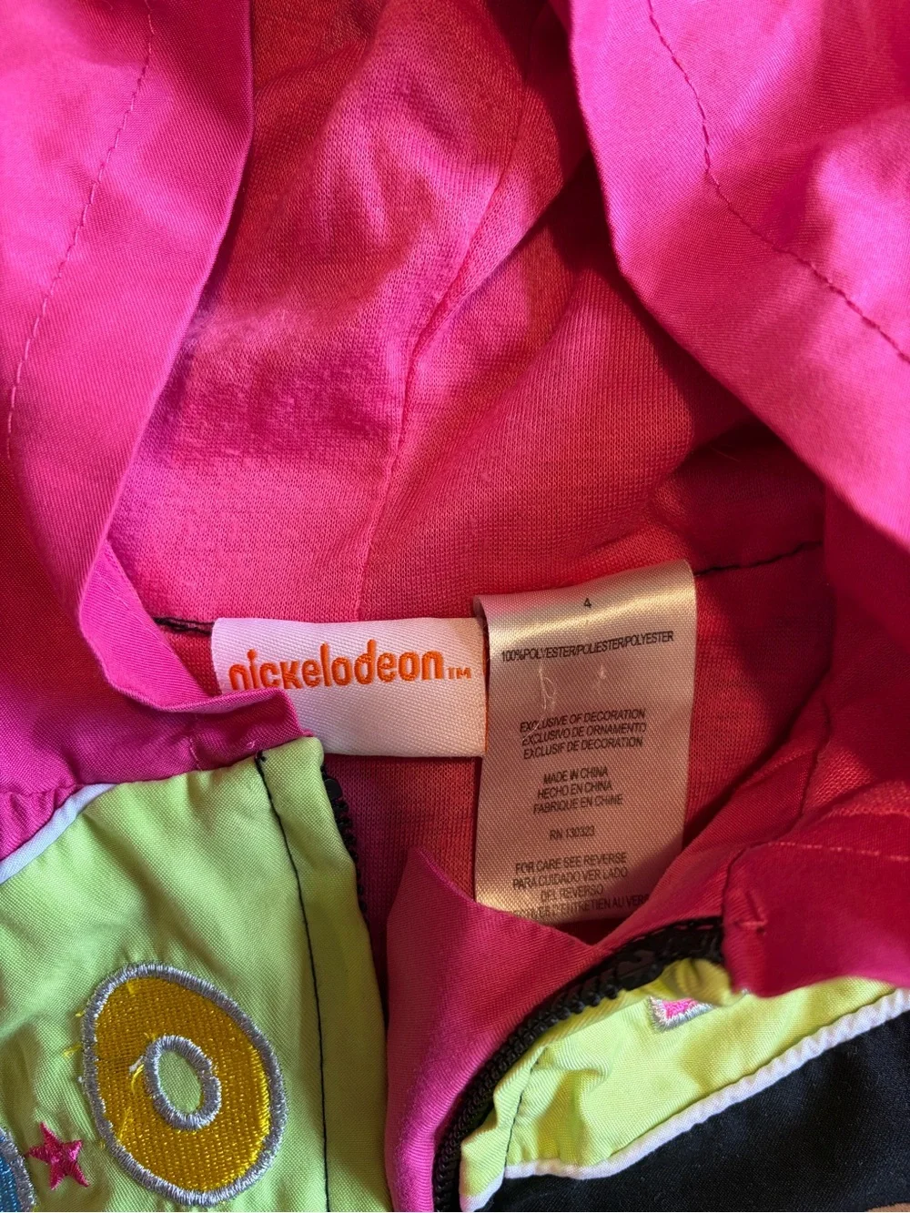 Nickelodeon 4T Dora Cheerleader Zip Up Jacket